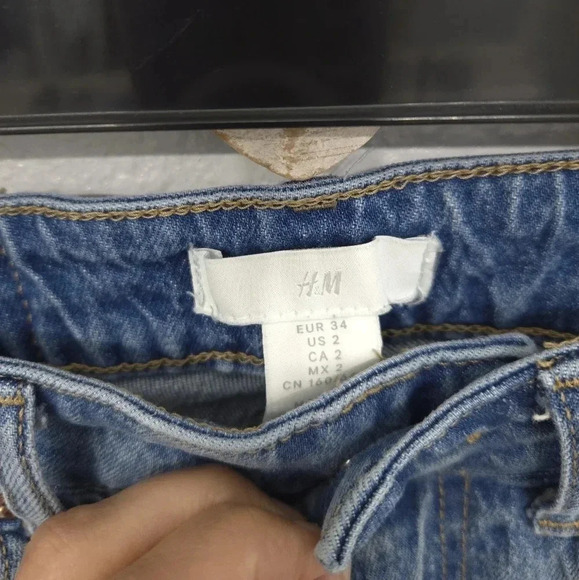 H&M Custom Bedazzled Stars Jean Shorts - Picture 9 of 10